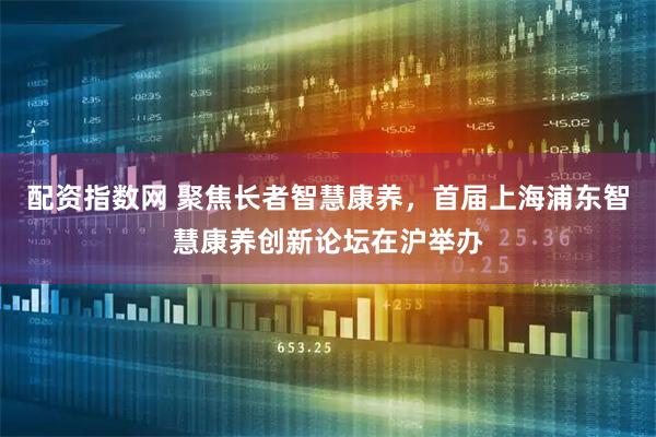 配资指数网 聚焦长者智慧康养，首届上海浦东智慧康养创新论坛在沪举办