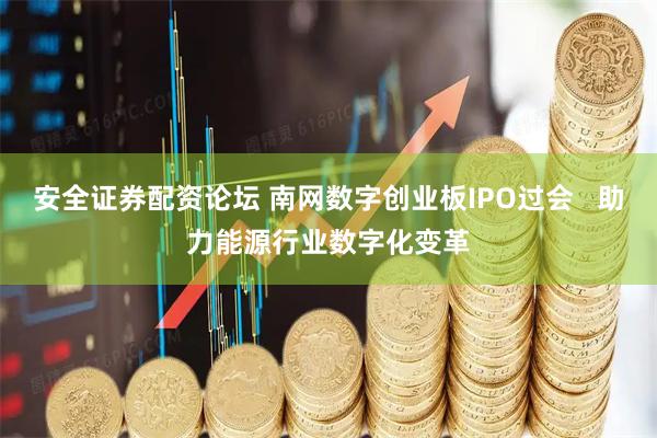 安全证券配资论坛 南网数字创业板IPO过会   助力能源行业数字化变革